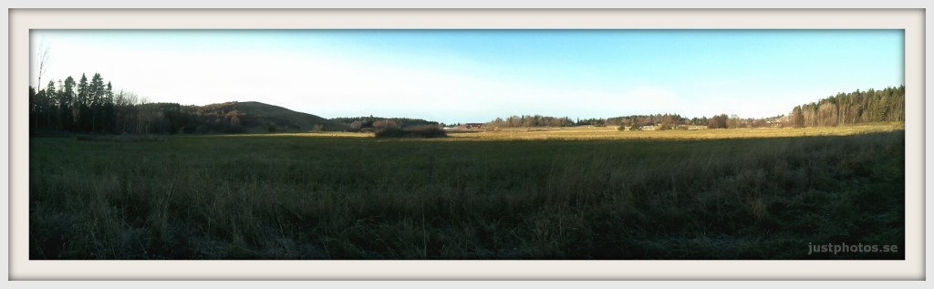 A panoramic view at Järvafältet Stockholm