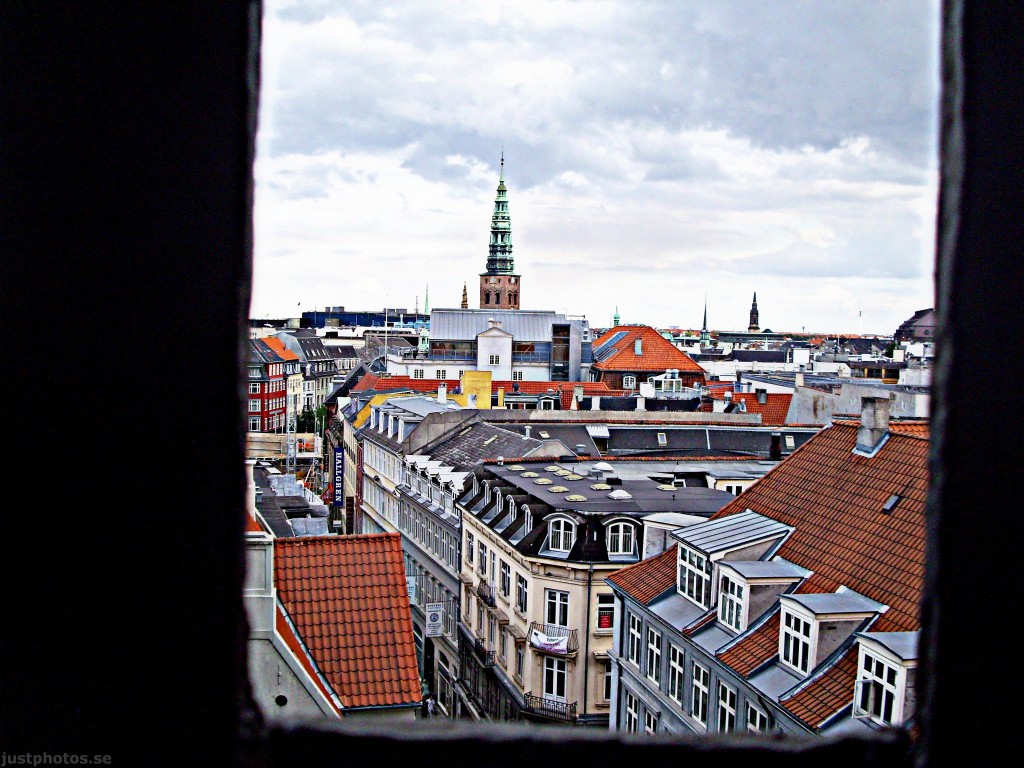 a view from Round Tower at Copenhagen